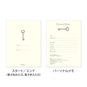 Midori 5 Year Mini Diary - Gate: Light Green