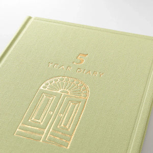 Midori 5 Year Mini Diary - Gate: Light Green