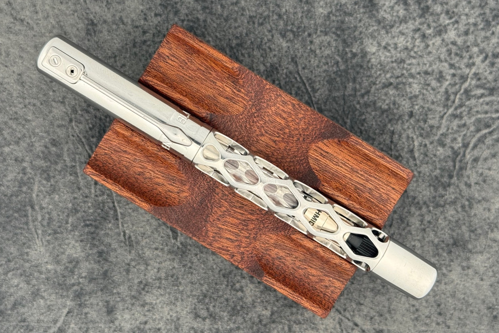 Black Forest Pens Rhombus Fountain Pen - Stainless Steel