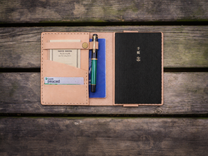 Leather Hobonichi Techo (A6) Planner Cover - Undyed Leather