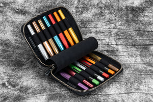 Collector Pen Case for 14 Kaweco Pens - Crazy Horse Graphite