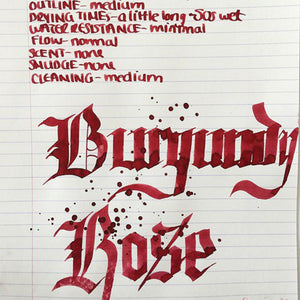 Diamine Flower Burgundy Rose Fountain Pen Ink