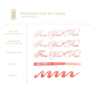 Ferris Wheel Press Wonderland in Coral Ink