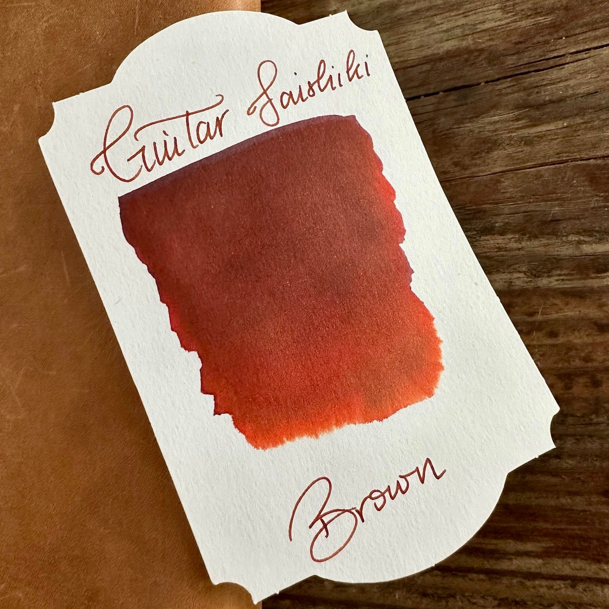 Guitar Saishiki Fountain Pen Ink - Brown