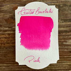 Guitar Saishiki Fountain Pen Ink - Pink