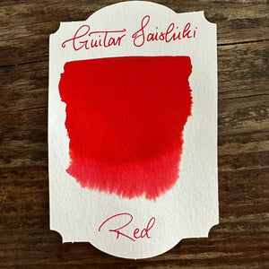 Guitar Saishiki Fountain Pen Ink - Red