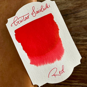 Guitar Saishiki Fountain Pen Ink - Red