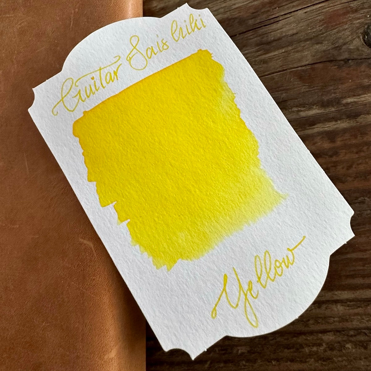 Guitar Saishiki Fountain Pen Ink - Yellow