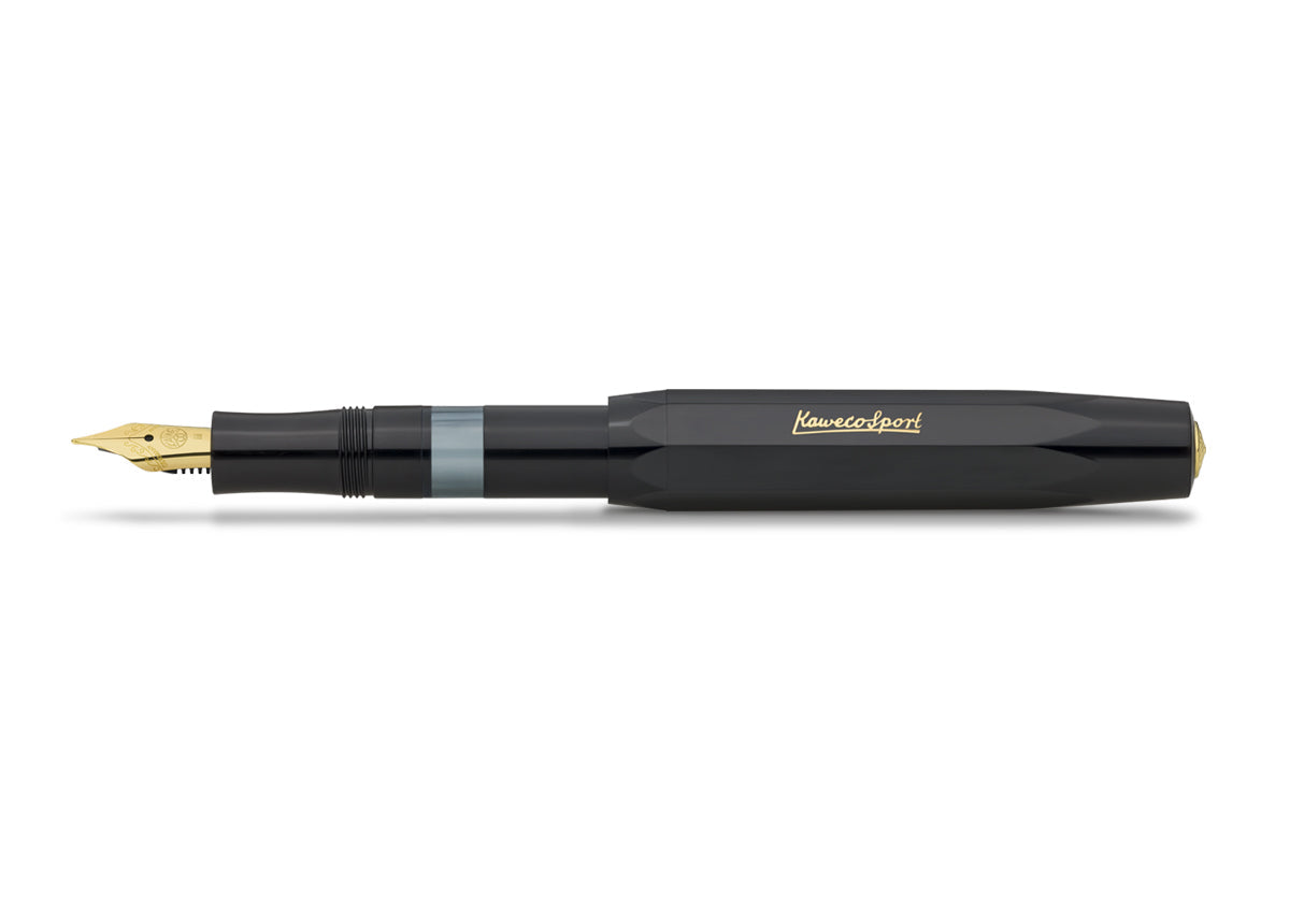 Kaweco Piston Classic Sport Fountain Pen - Black (Custom Grinds)