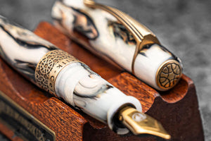 Kilk & Galen SE Celestial Fountain Pen - Golden Abalone