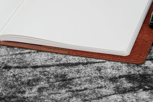 Leather Slim A5 Notebook / Planner Cover - Aged Copper