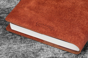 Leather Slim A5 Notebook / Planner Cover - Aged Copper