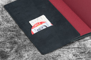 Leather Slim A5 Notebook / Planner Cover - Crazy Horse Graphite