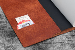Leather Slim B5 Notebook / Planner Cover - Aged Copper