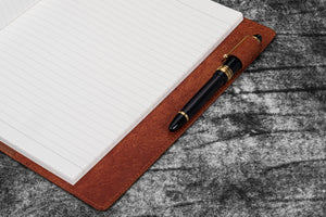 Leather Slim B5 Notebook / Planner Cover - Aged Copper