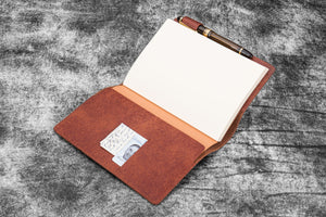 Leather Slim B6 Notebook / Planner Cover - Aged Copper