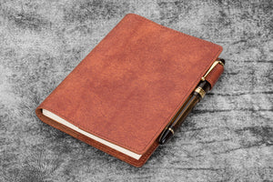 Leather Slim B6 Notebook / Planner Cover - Aged Copper