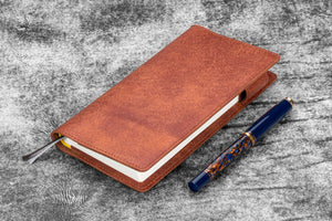 Leather Slim Hobonichi Weeks Planner Cover - Aged Copper