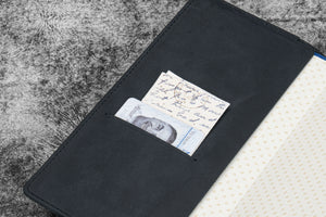 Leather Slim Hobonichi Weeks Planner Cover - Crazy Horse Graphite
