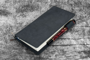 Leather Slim Hobonichi Weeks Planner Cover - Crazy Horse Graphite