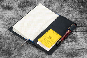 Leather Slim Hobonichi Weeks Planner Cover - Crazy Horse Graphite