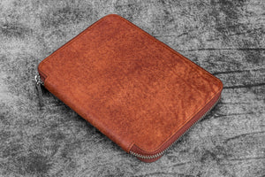 Leather Zippered A5 Leuchtturm1917 Notebook Folio - Aged Copper