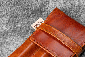 Legacy Collection Galen X Nock Co Leather Lookout Pen Case - Deep Cognac