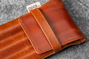 Legacy Collection Galen X Nock Co Leather Lookout Pen Case - Deep Cognac