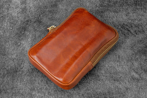 Legacy Collection Galen X Nock Co Leather Sinclair Pen Case - Deep Cognac