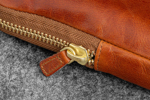 Legacy Collection Galen X Nock Co Leather Sinclair Pen Case - Deep Cognac