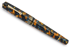 Leonardo Momento Zero Grande 2.0 Fountain Pen – Crepuscolo Marino – GT #8 14K Gold