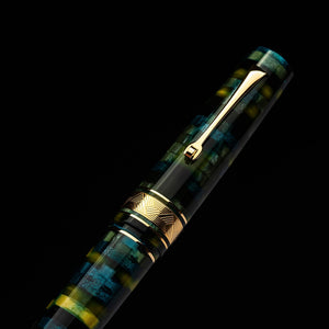 Leonardo Momento Zero Grande Fountain Pen – Mosaico Baobab – GT #6