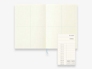 Midori MD Notebook Journal A5 Grid Block - 192 Pages