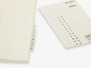 Midori MD Notebook Journal A5 Grid Block - 192 Pages