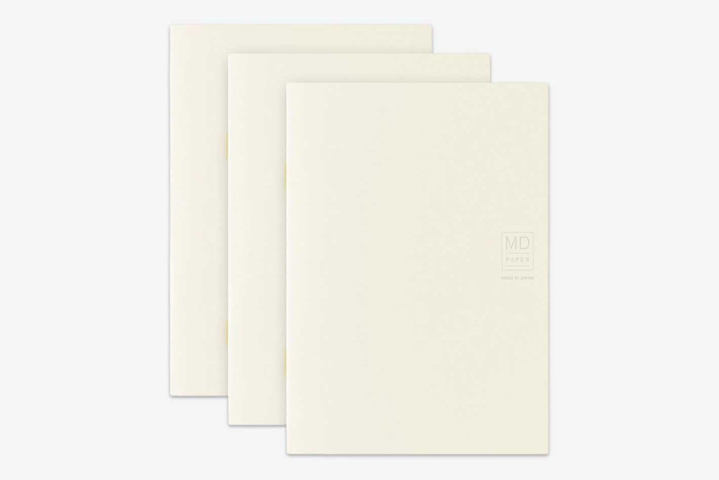 Midori MD Notebook Light A6 Grid 3-pack