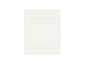 Midori MD Paper Letterpad Cotton - Lined- 50 Sheets