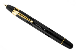 Nahvalur Eclipse Black Gold Fountain Pen