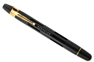 Nahvalur Eclipse Black Gold Fountain Pen