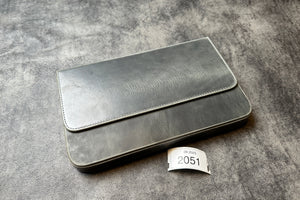 SECONDS LEATHER MAGNUM OPUS 12 SLOTS HARD PEN CASE WITH REMOVABLE PEN TRAY - Multiple Colors - 2051
