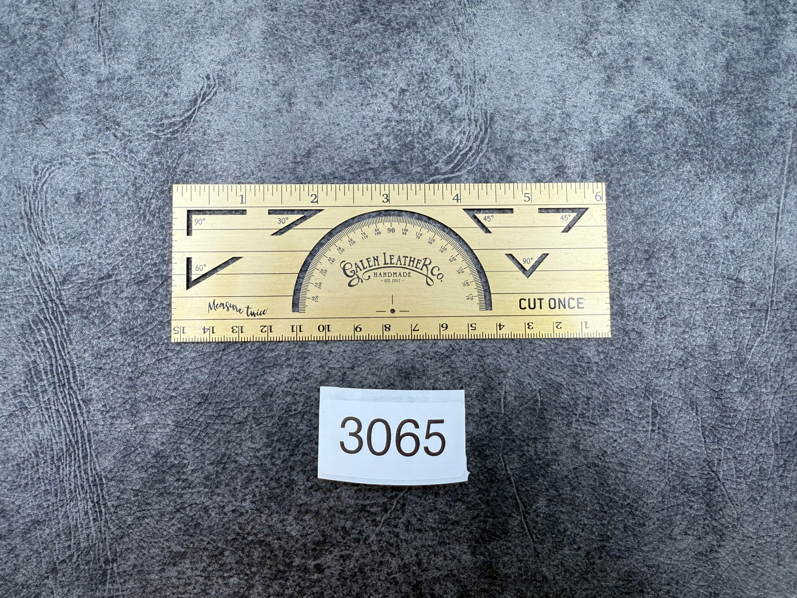 SECONDS - The Geometer's Tool – Master Brass Ruler for Angles, Lines & Measurements - 3065