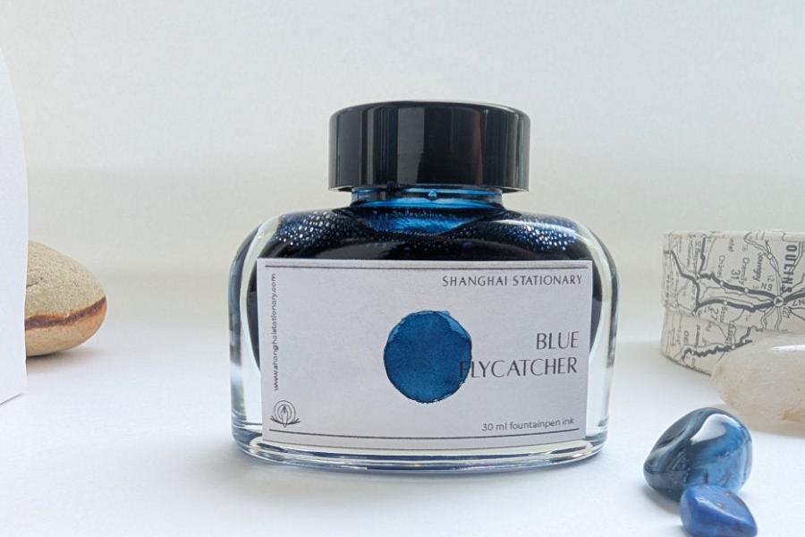 Shanghai Stationary Ink - Blue Flycatcher - 30ml