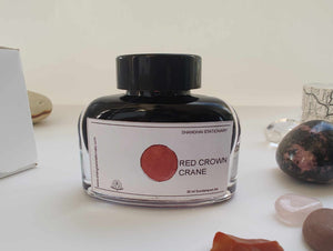 Shanghai Stationary Ink - Red Crown Crane - 30ml