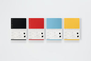 Stalogy 1/2 Year Notebook - A5 - Blank - 186 Pages - Red