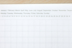 Stalogy 1/2 Year Notebook - A5 - Grid - 186 Pages - Red