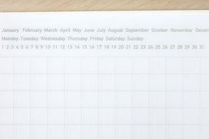 Stalogy 1/2 Year Notebook - A6 - Grid - 186 Pages - Black