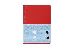 Stalogy 365Days Notebook - A5 - Dot Grid - 368 Pages - Red