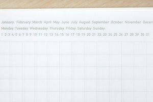 Stalogy 365Days Notebook - B6 - Grid - 368 Pages - Red
