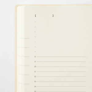 Midori 2027 MD Product Notebook Diary 1 Day 1 Page - A5 Square Size