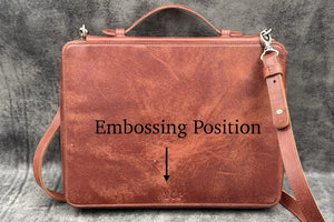 Leather Compendium Bag - A4 Zippered Folio Organizer - Crazy Horse Brown