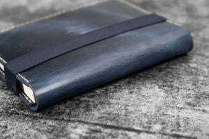 iPad Mini & Large Moleskine Cover - Crazy Horse Navy Blue